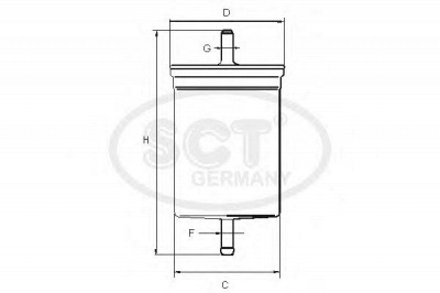 SCT GERMANY st308 -  Топливный фильтр
